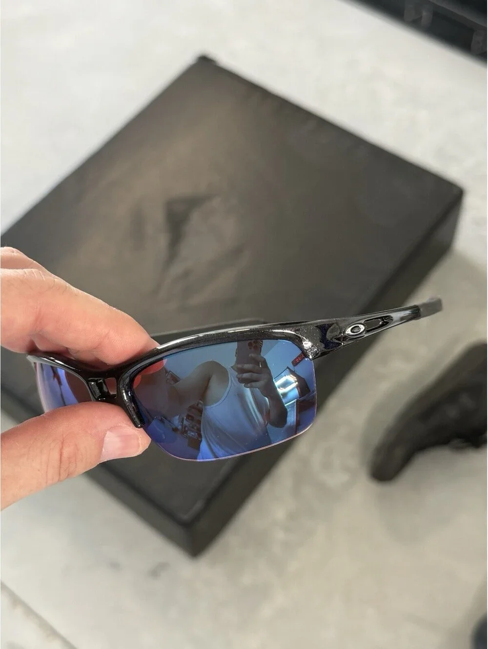 Oakley RPM Edge Metallic Black/G30 Black Iridium Lenses OO9205-06